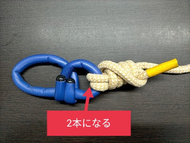 完成したダブルユニノット