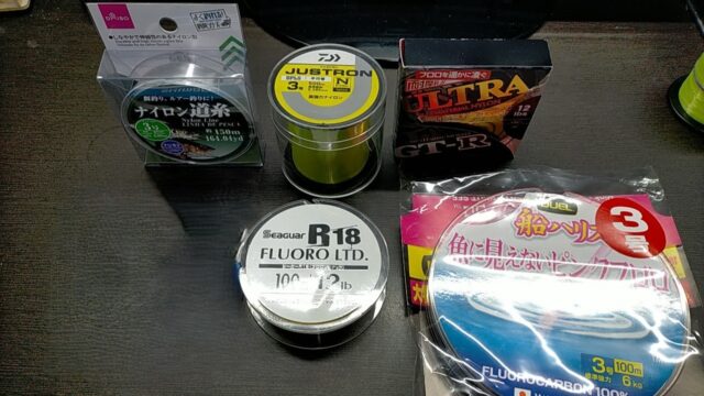 ナイロン、フロロは使わない時は紫外線をさけるために暗所に保管したほうがいい